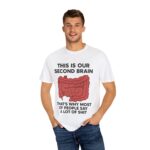 Funny Gastrointestinal Humor T-Shirt, Unisex Tshirt, Gift for Gastroenterology Lovers, Second Brain Shirt, Casual Wear, Quirky Tees - Image 4